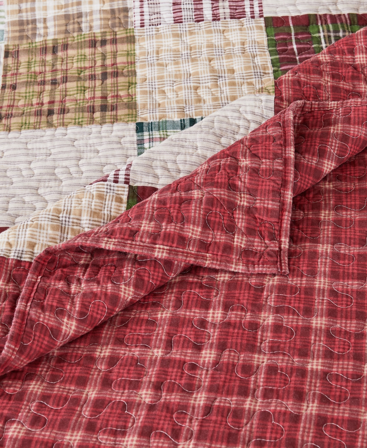 Greenland Home Fashions Greenland Home Oxford Traditional Plaid Bedspread Sets In Red