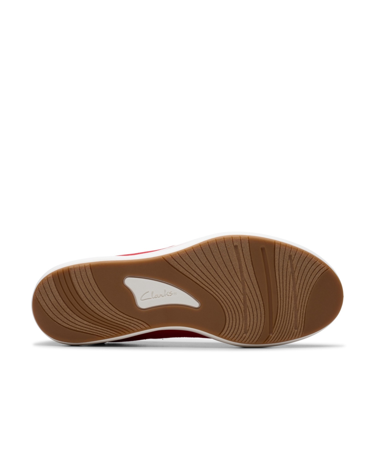 Clarks Women's Cloud Steppers Breeze Sky Air Closed Toe Shoes In Red Textile