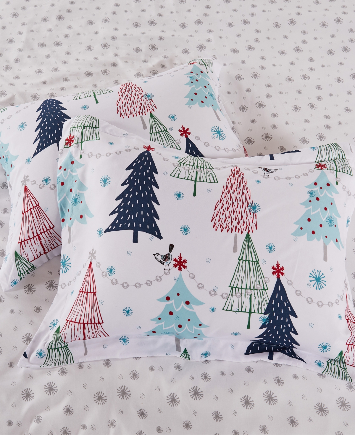 Levtex Merry Bright White Pine Reversible 3-pc. Comforter Set, King/california King In Blue