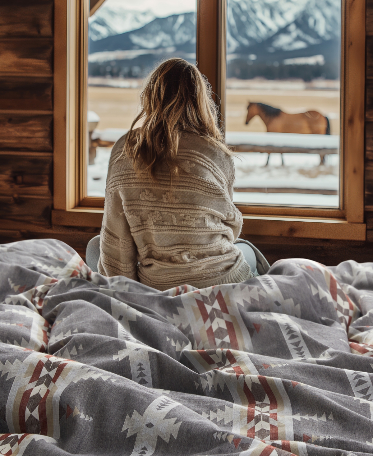 Levtex Corrales Reversible 3-Pc. Duvet Cover Set