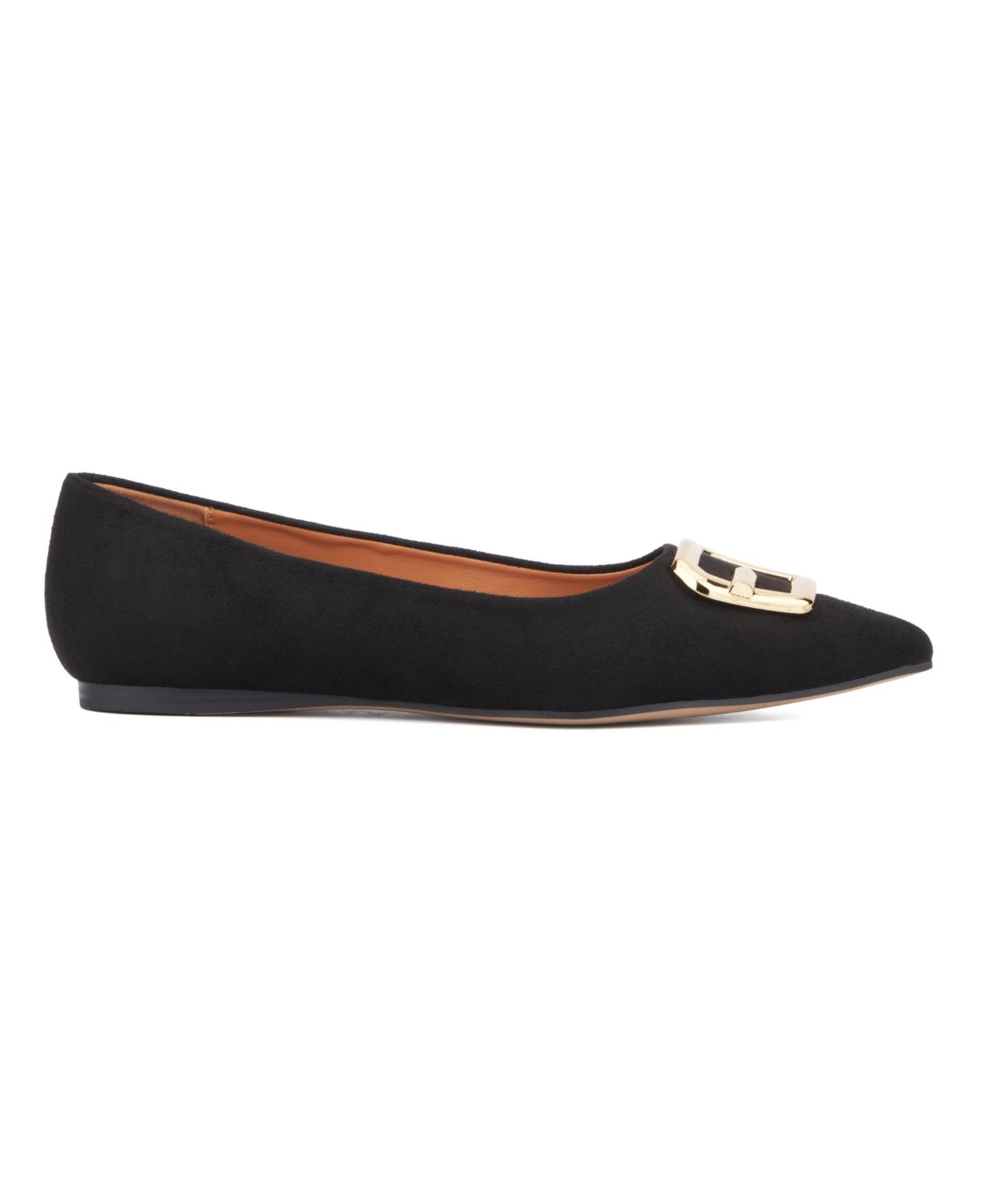 Женские балетки Torgeis Hartwell Buckle Detail Ballet Flat, цвет: Чёрный — фото 8