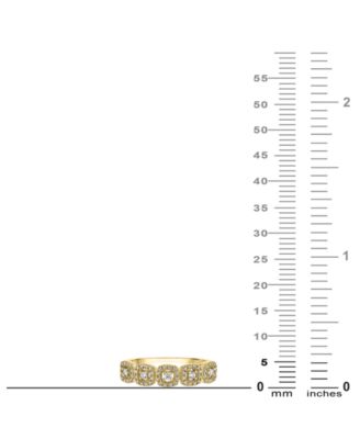 Diamond Halo Cluster Ring (1/4 ct. t.w.) in 10k  Yellow, White or Rose Gold 