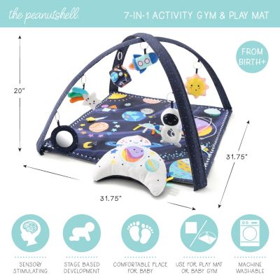 Space 7-in-1 Activity Play Gym & Play Mat for Baby