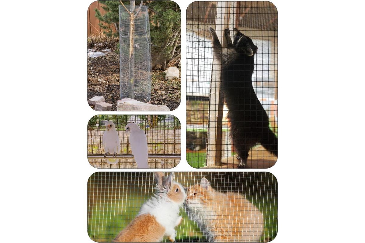gaomon Hardware Cloth 1/2 Inch, Chicken Wire Fencing, Galvanized Wire Mesh Roll, Raised Garden Bed Supports Wire Mesh Fence