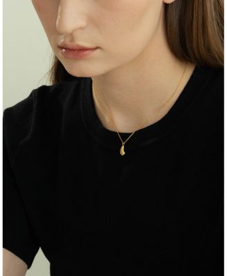 Sterling Silver 18k Gold Plated Jacqueline Teardrop Necklace Holiday Gift Idea