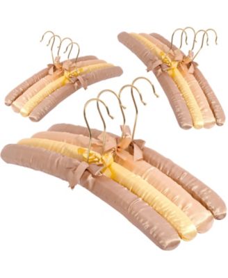 Padded Clothing Fabric Hangers for Women Clothing Set of 12