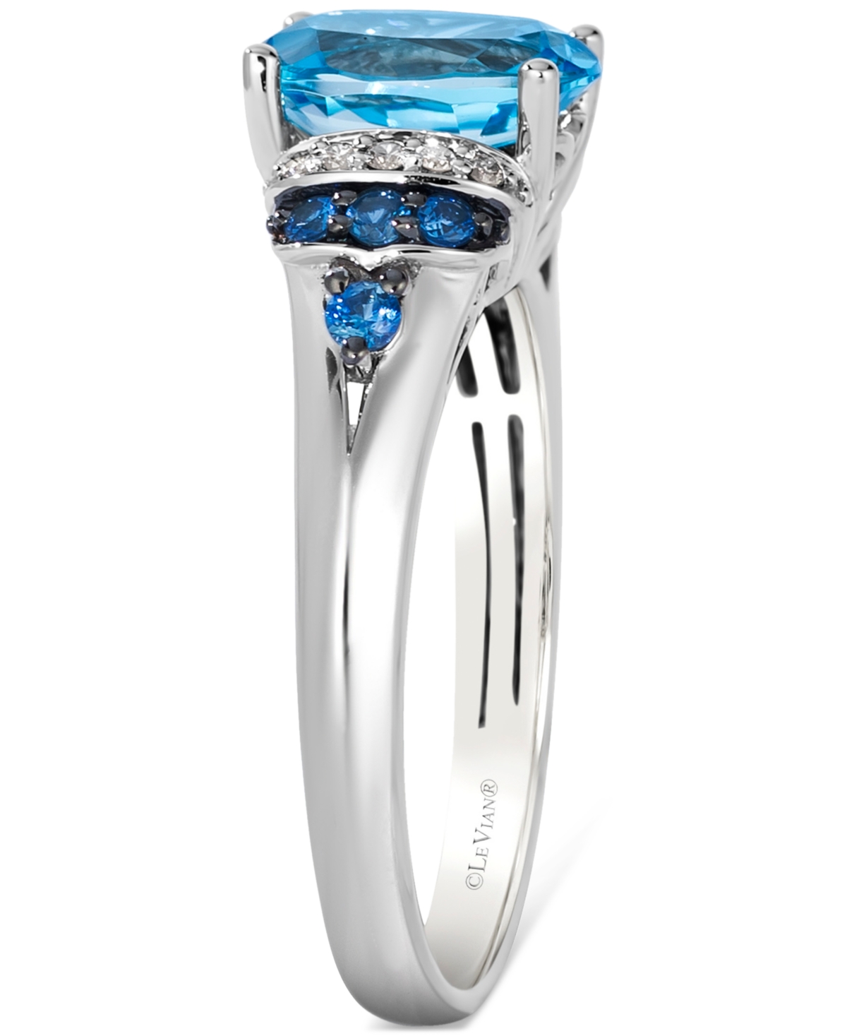 Le Vian Blue Topaz (2 Ct. T.w.), Blueberry Sapphire (1/6 Ct. T.w.) & Nude Diamond (1/20 Ct. T.w.) Statement  In Blue