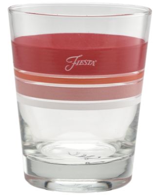 Sunset Horizon Edgeline Double Old-Fashioned Glass, Set of 4