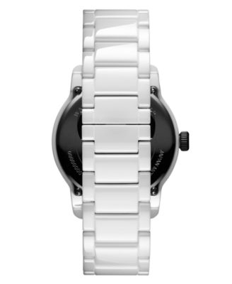 Men's Classic II White Ceramic Bracelet Watch ,44mm