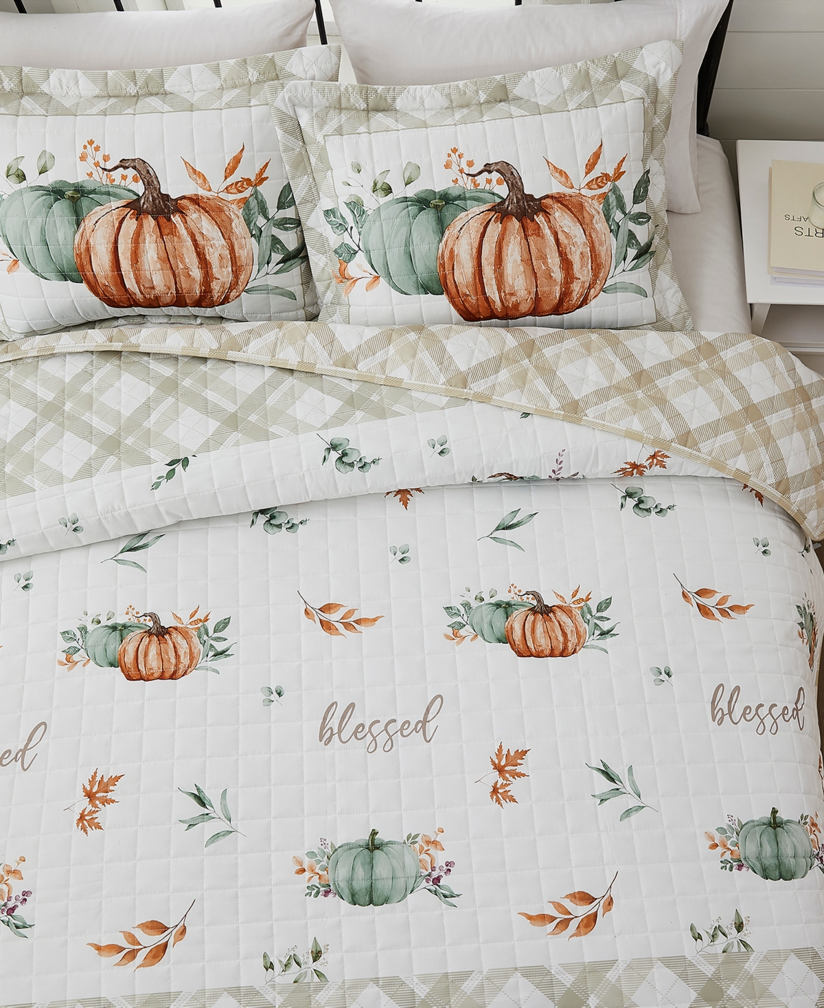 Avanti Grateful Patch Reversible 3-Pc. Quilt Set