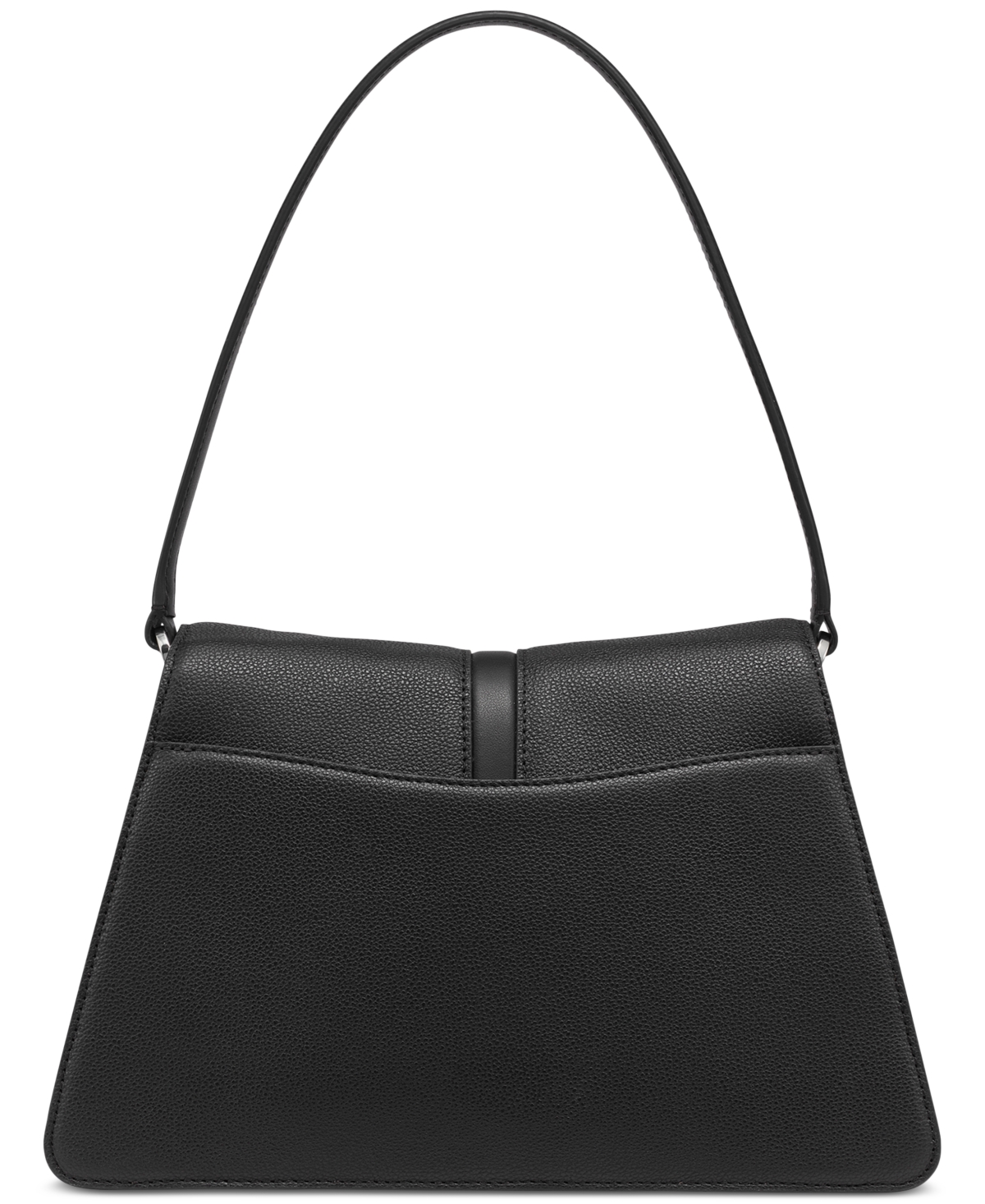 Karl Lagerfeld Mercerie Medium Leather Satchel In Black