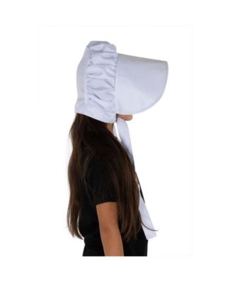 Kids Pioneer White Bonnet Hat