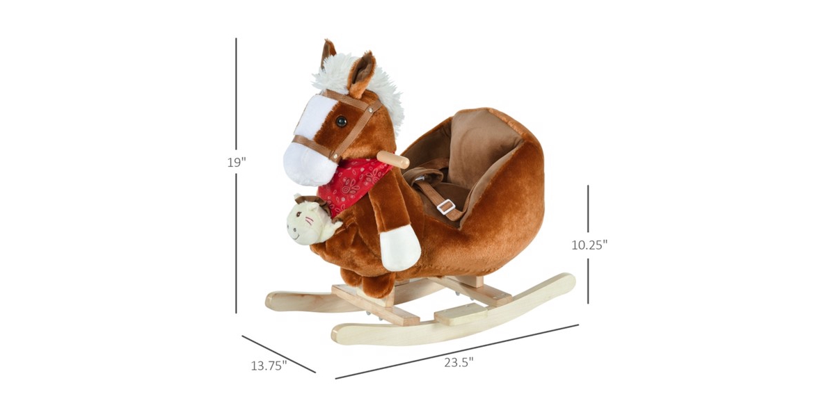 Slickblue Top Baby Rocking Horse for Kids Safe and Engaging Ride-On Toy for Young Children