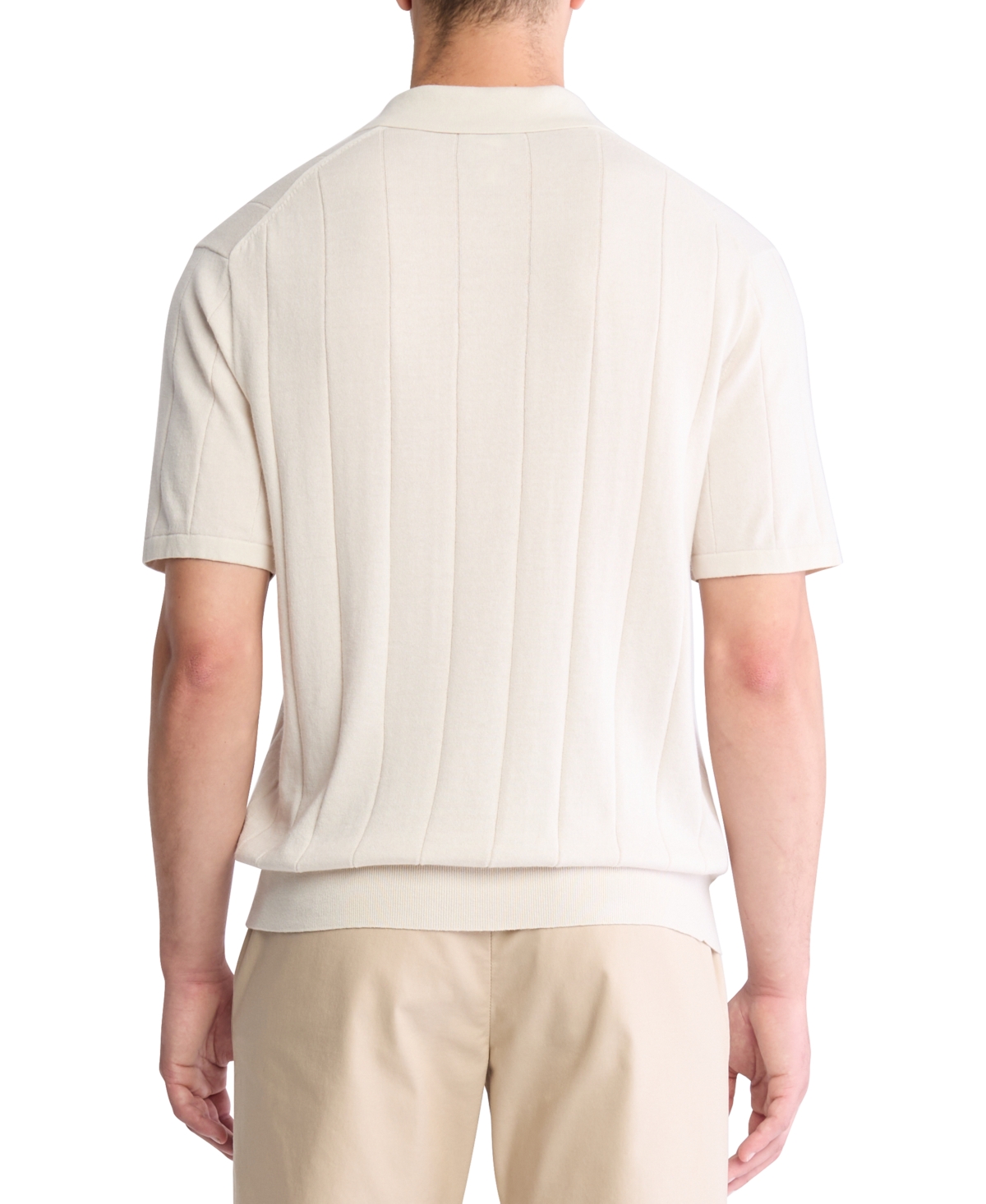 Calvin Klein Men's Classic-Fit Vertical Stitched Polo Shirt