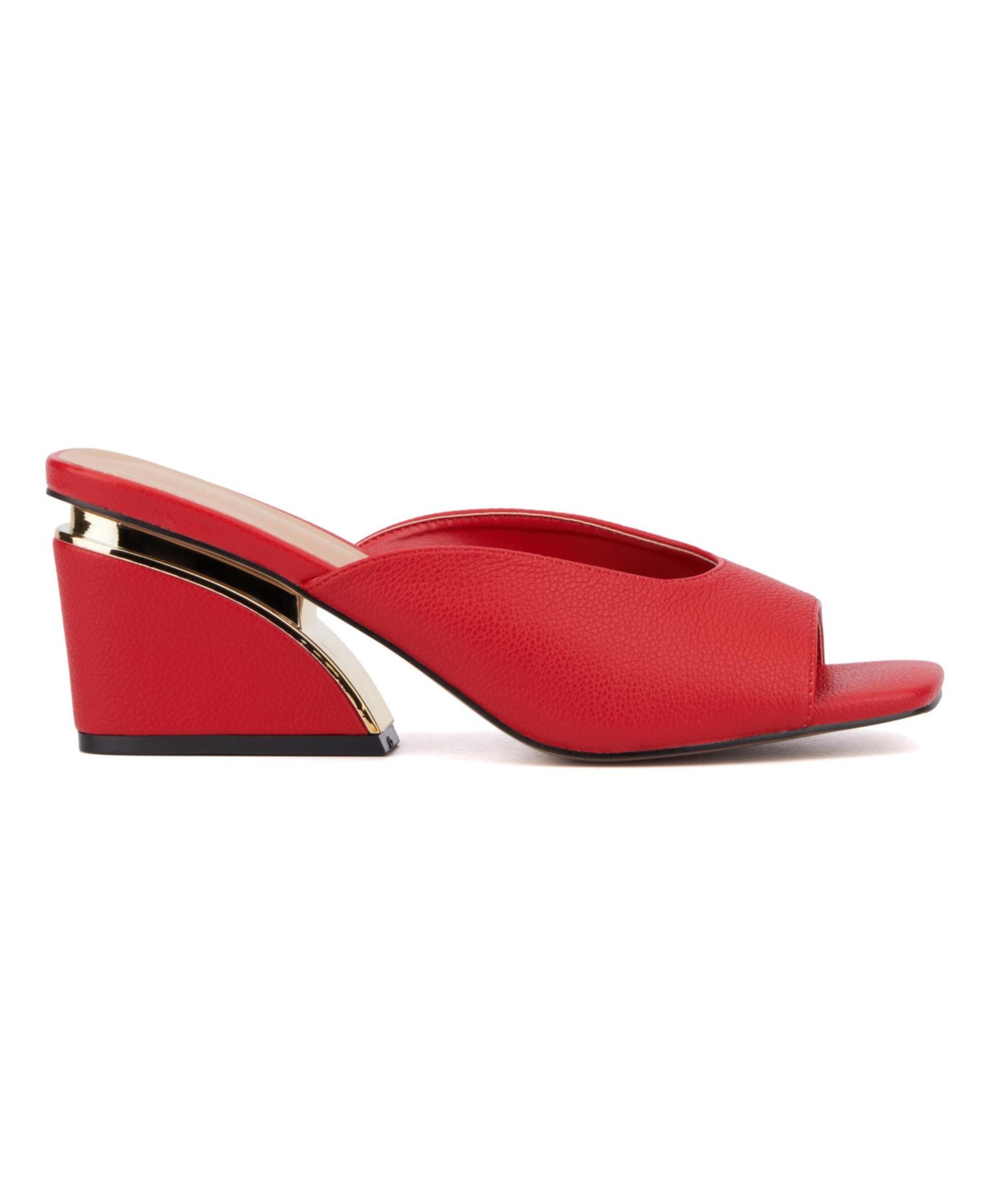 Женские сандалии Torgeis Carissa Wedge Slide Sandal, цвет: Красный — фото 5