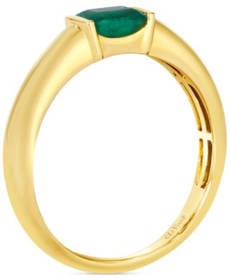 Emerald (1/3 ct. t.w.) Ring in 14k Honey Gold