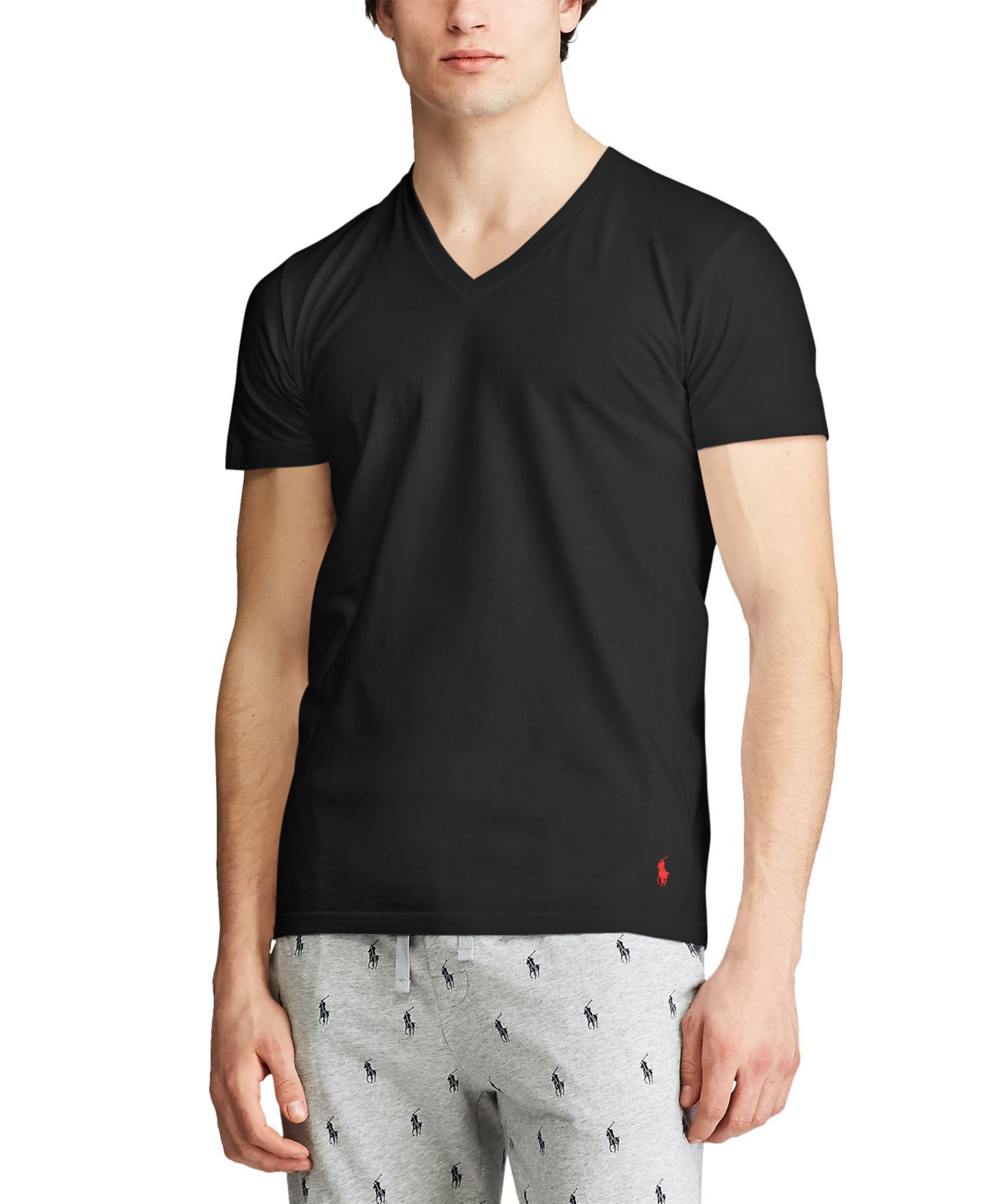 Бельё Undershirts для мужчин, 5 шт. — Polo Ralph Lauren, цвет: Чёрный — фото 2