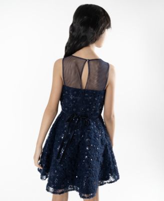 Big Girls Sequin Soutache Social Dress