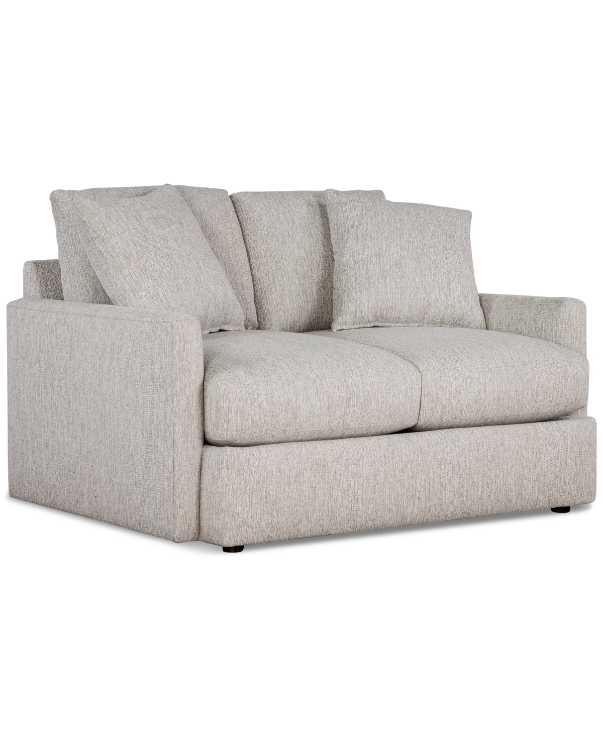 Macy's Tilmar Fabric Loveseat With Deep Seating, Exclusively At  In Pebble