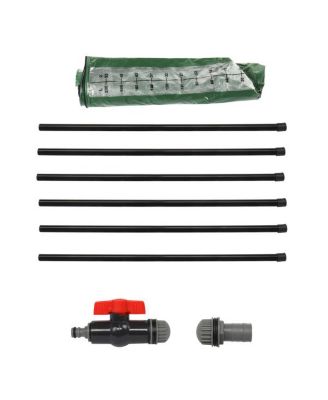 50-Gallon PVC Rain Bucket with Measurement Scale for Efficient Water Collection