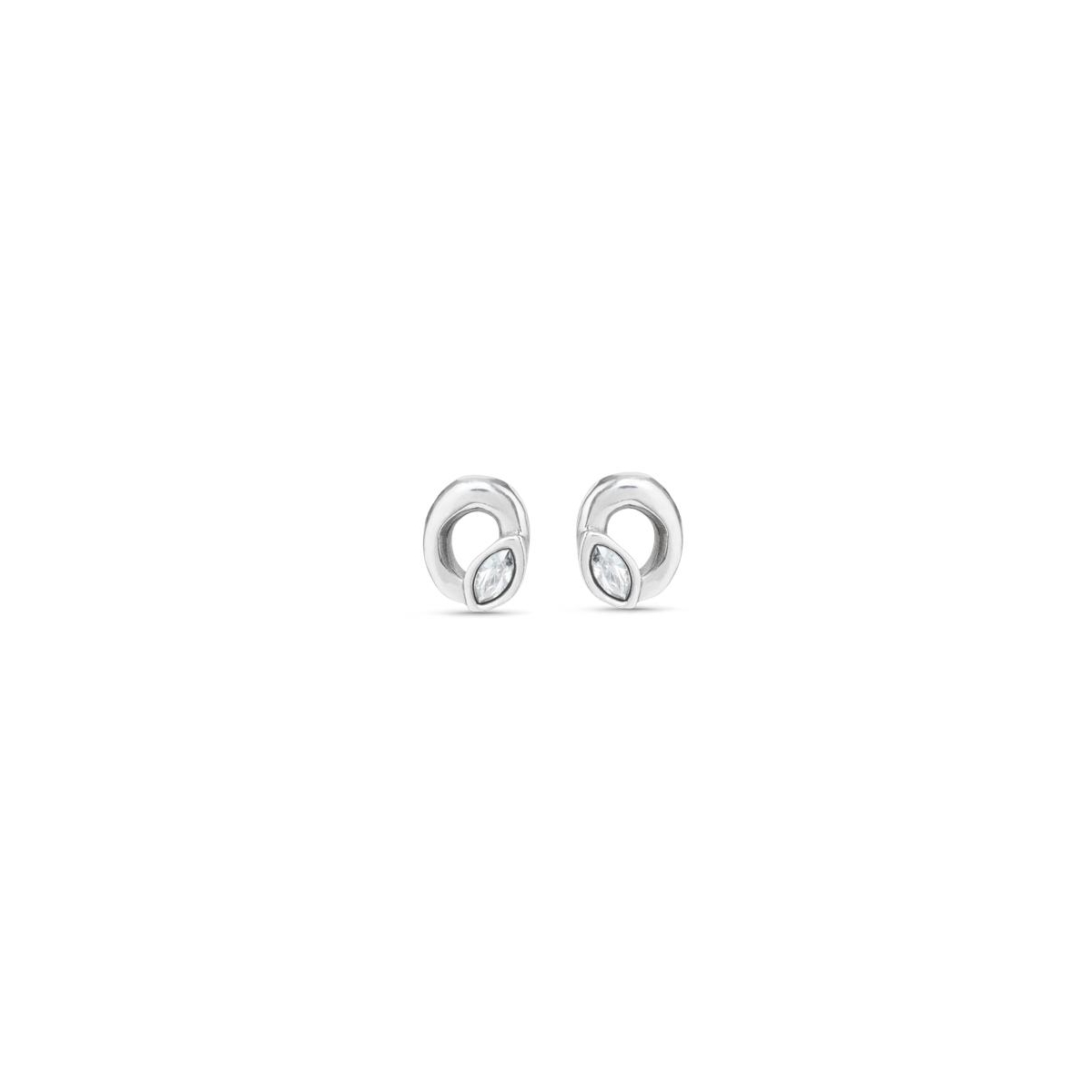 UNOde50 Metal Alloy Stud Earrings - Silver