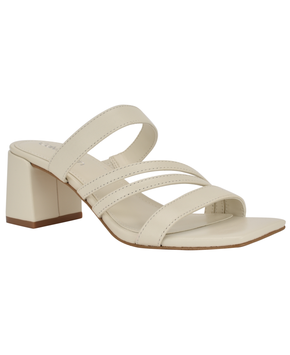 Calvin Klein Pretty Slide Sandal In Ivory 150