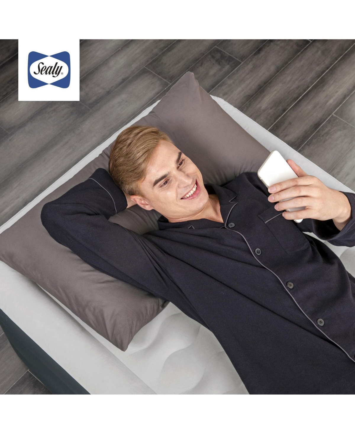 Sealy Baby Sealy Tritech 18 Inch Air Mattress Bed 2 Person with Built In Ac Pump (2 Pack)