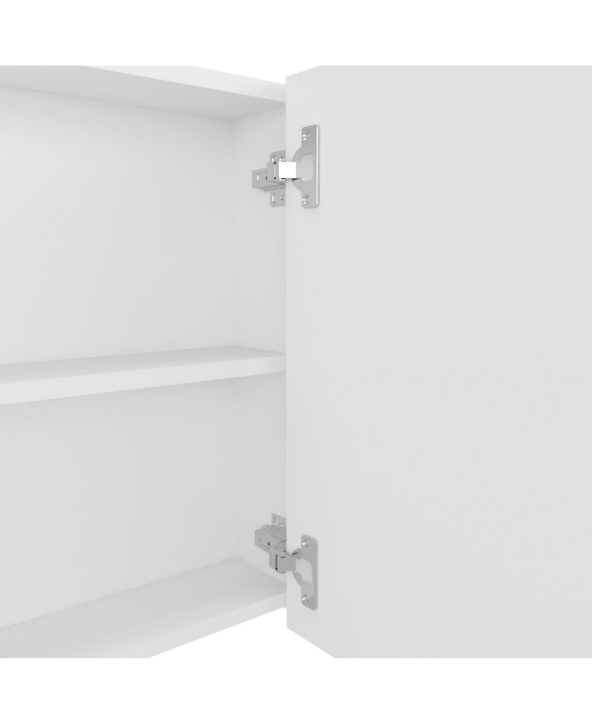 Depot E-Shop Cantwell Medicine Cabinet with 2 Doors, 3 Shelves, 2 Mirrors,- White