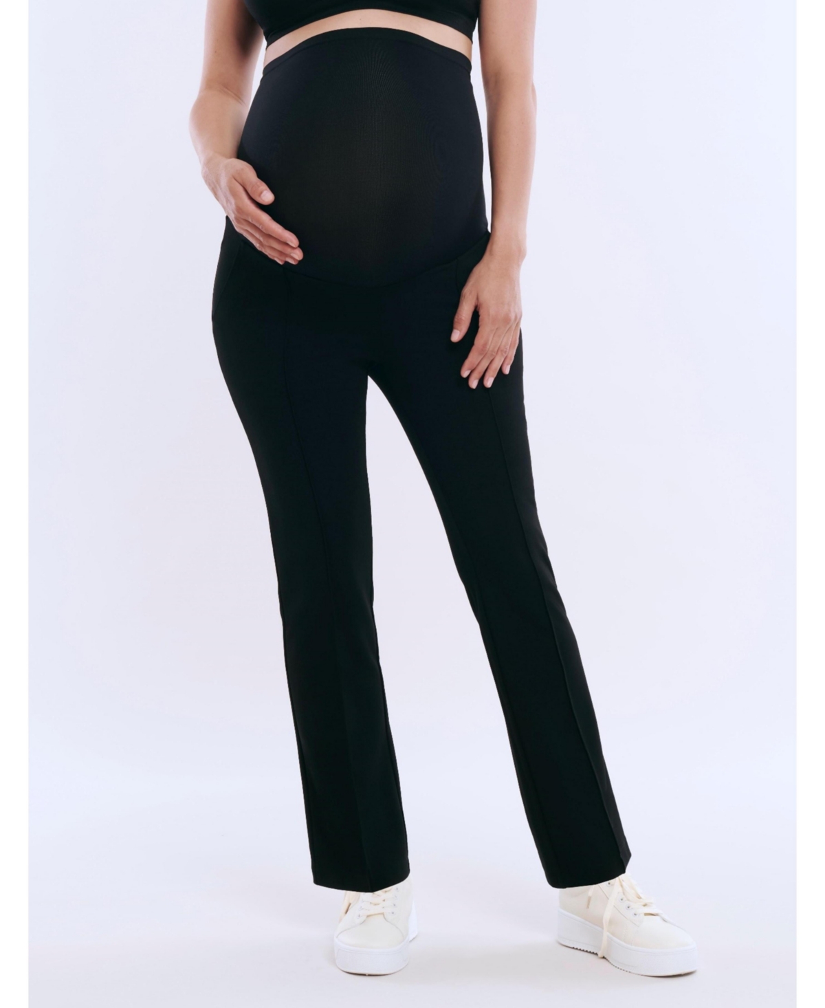 Women's Mia Secret Fit Over the Belly Slim Straight Leg Pant - Motherhood Maternity - Khaki