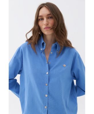 Women's Oversized Button-Up Shirt