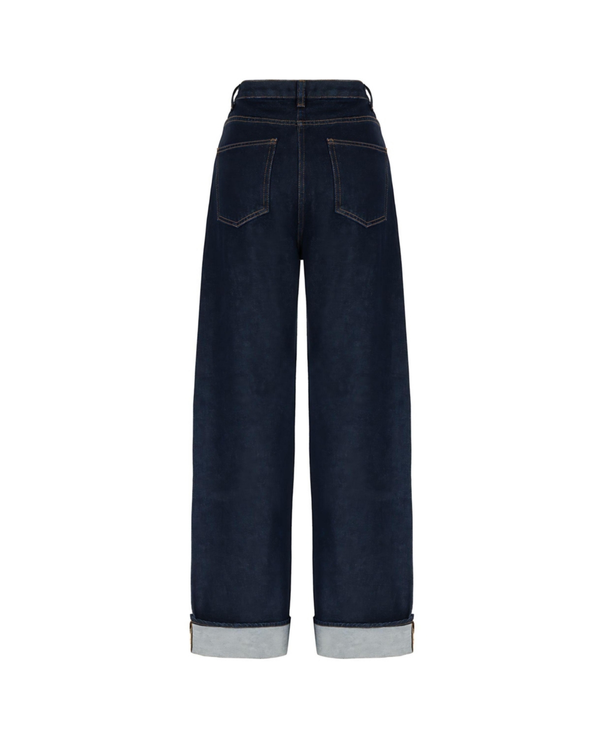 Nocturne Women's High Waist Folding Leg Jeans