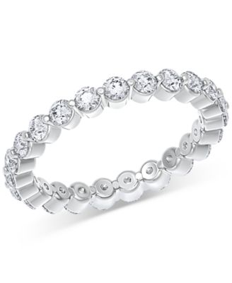 Macy's - Diamond Eternity Ring (1 ct. t.w.) in Platinum or 14k Gold