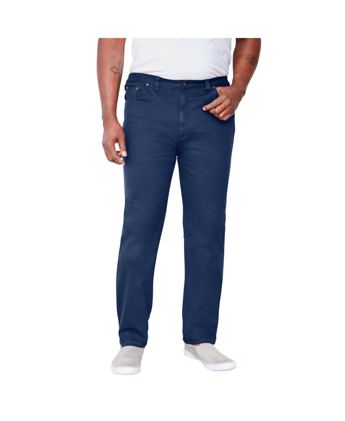Big & Tall by KingSize Flex Denim Jeans - Khaki