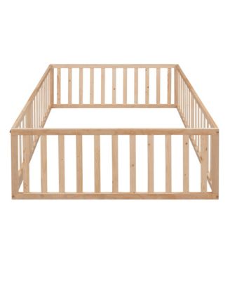 Streamdale Full Size Wood Daybed Frame With Fence