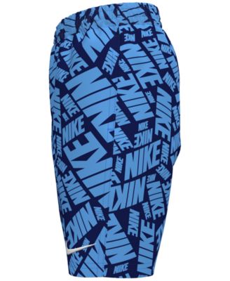 Big Boys 7" Tossed Block Volley Swim Shorts