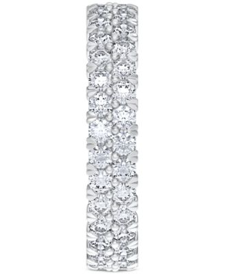 Diamond Double Row Eternity Ring (2 ct. t.w.) in Platinum, 14k White Gold, 14k Gold, or 14k Rose Gold