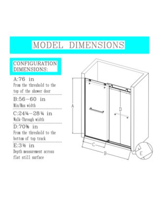 Adjustable Semi-Frameless Sliding Shower Door