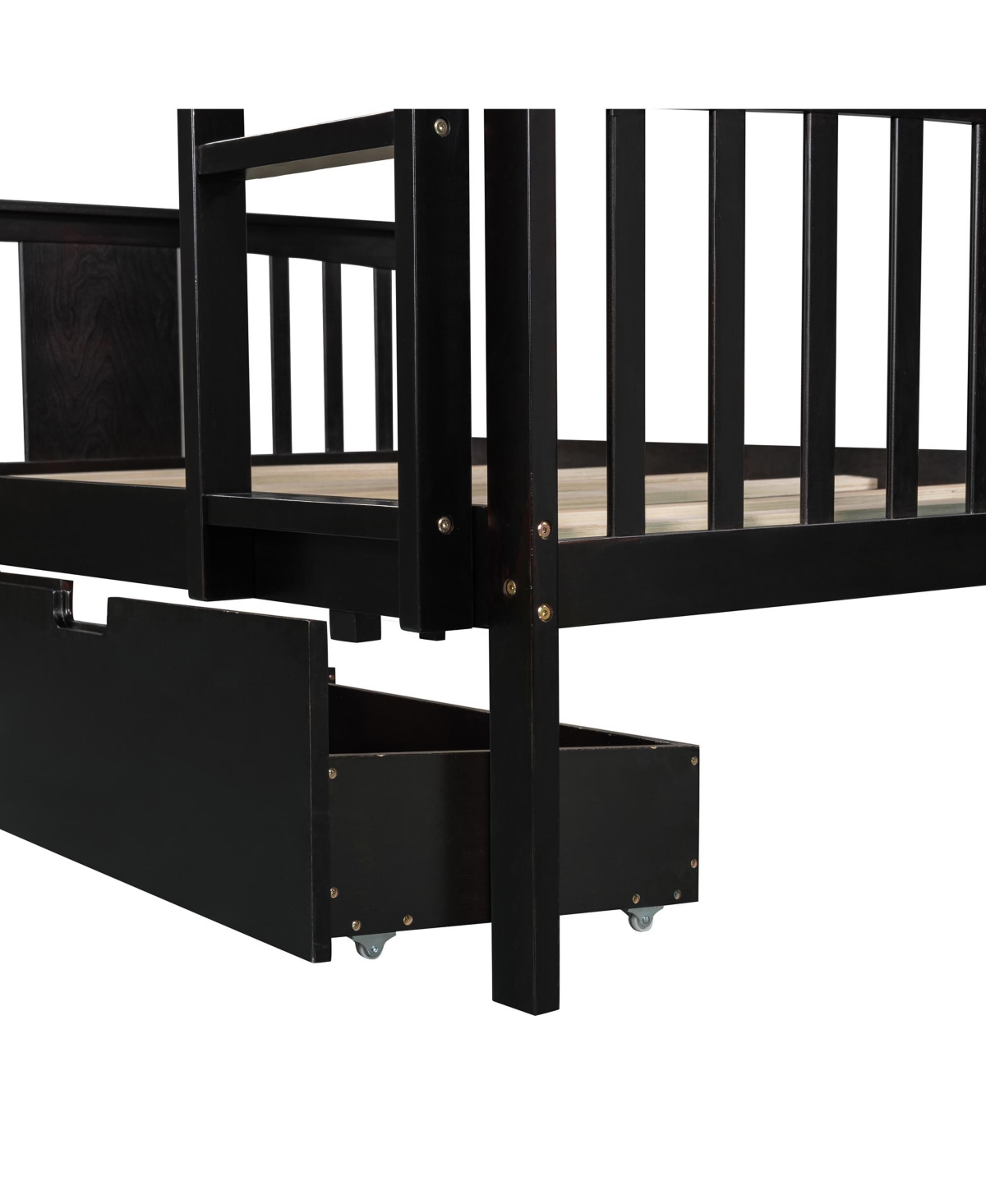 Streamdale Furniture Full Over Full Bunk Bed With Drawers And Ladder For Bedroom, Guest Room Furniture