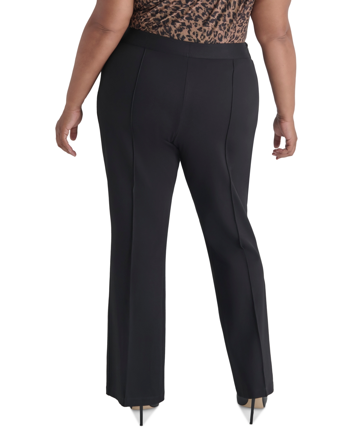Dkny Plus Size Ponte Wide-Leg Pants