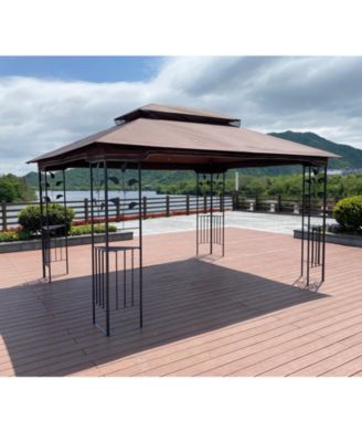 Streamdale 13' x 10' Gazebo with Double Roof & Mosquito Net