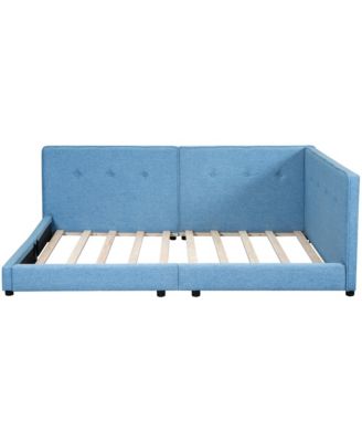 Streamdale Upholstered Queen Size Platform Bed With USB Ports