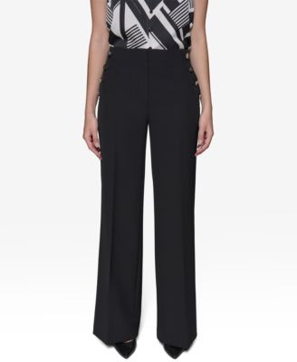 KARL LAGERFELD PARIS - Women's Sailor Wide-Leg Pants