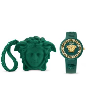 Versace - Women's Swiss V-Pop Green Silicone Strap Watch 39mm