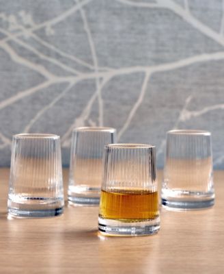Empire Clear Shot Glasses, Set of 4