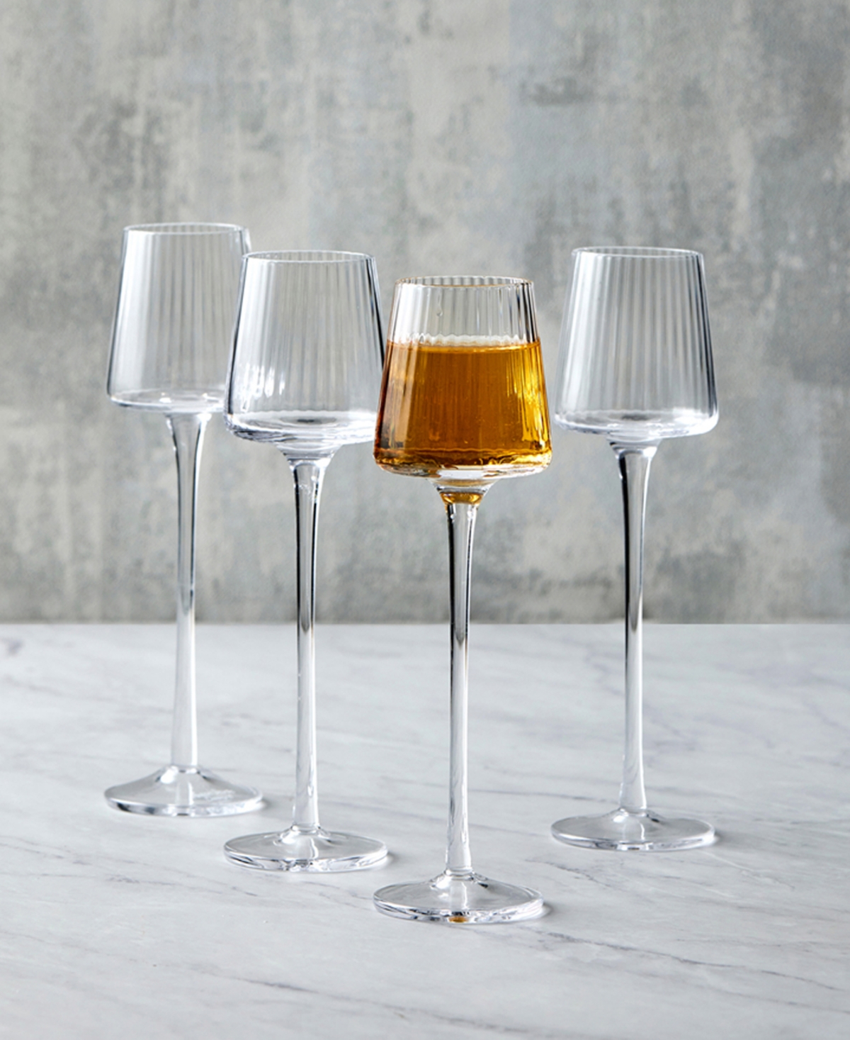 Anton Studio Designs Empire Clear Cordial Glasses, Set Of 4 In Clear