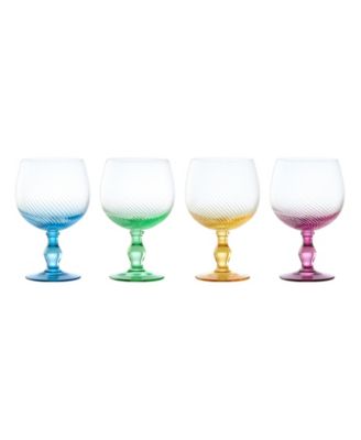 Swirl Gin Glasses, Set of 4