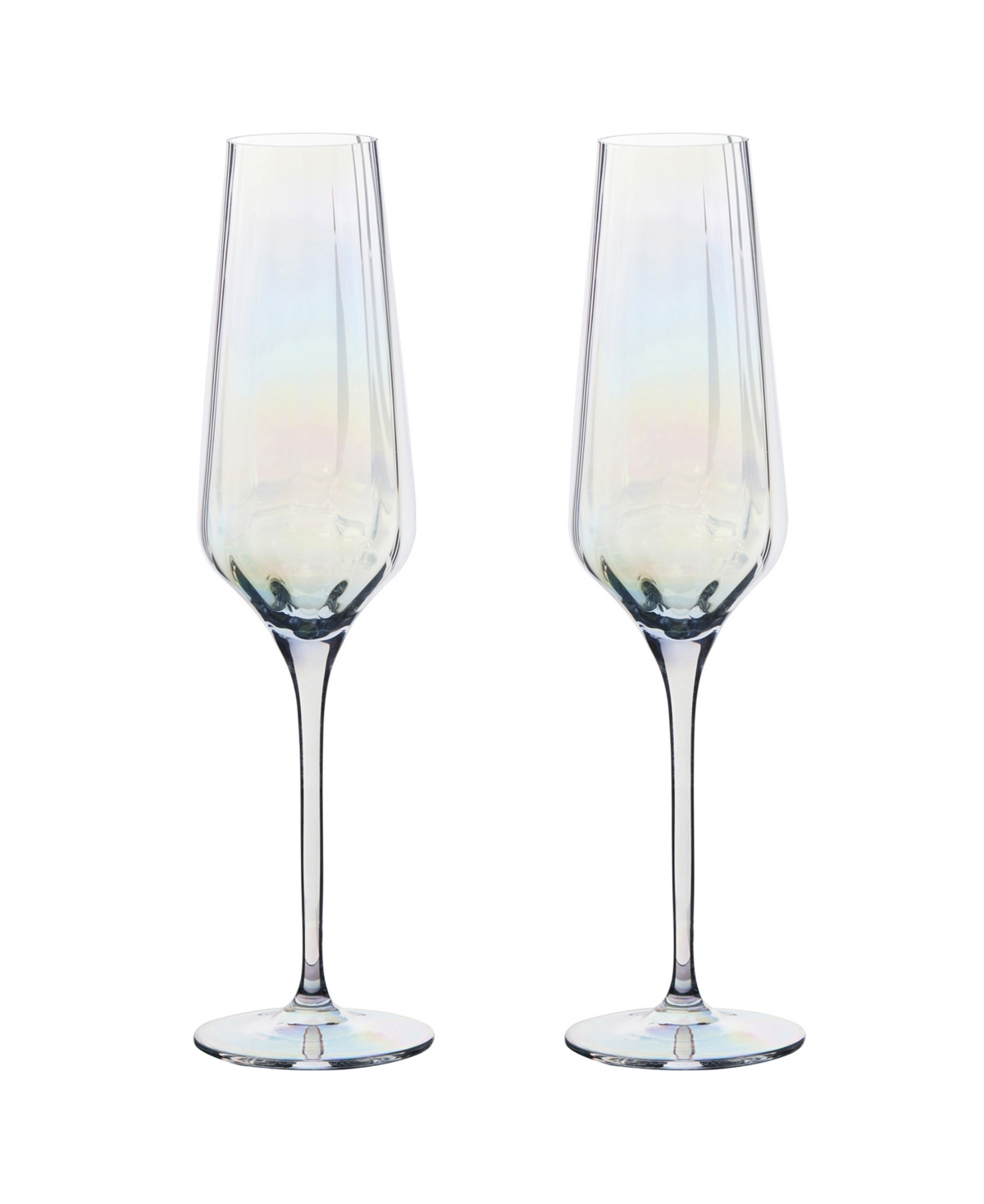 Anton Studio Designs Palazzo Champagne Flutes, Set Of 2 In Multicolor