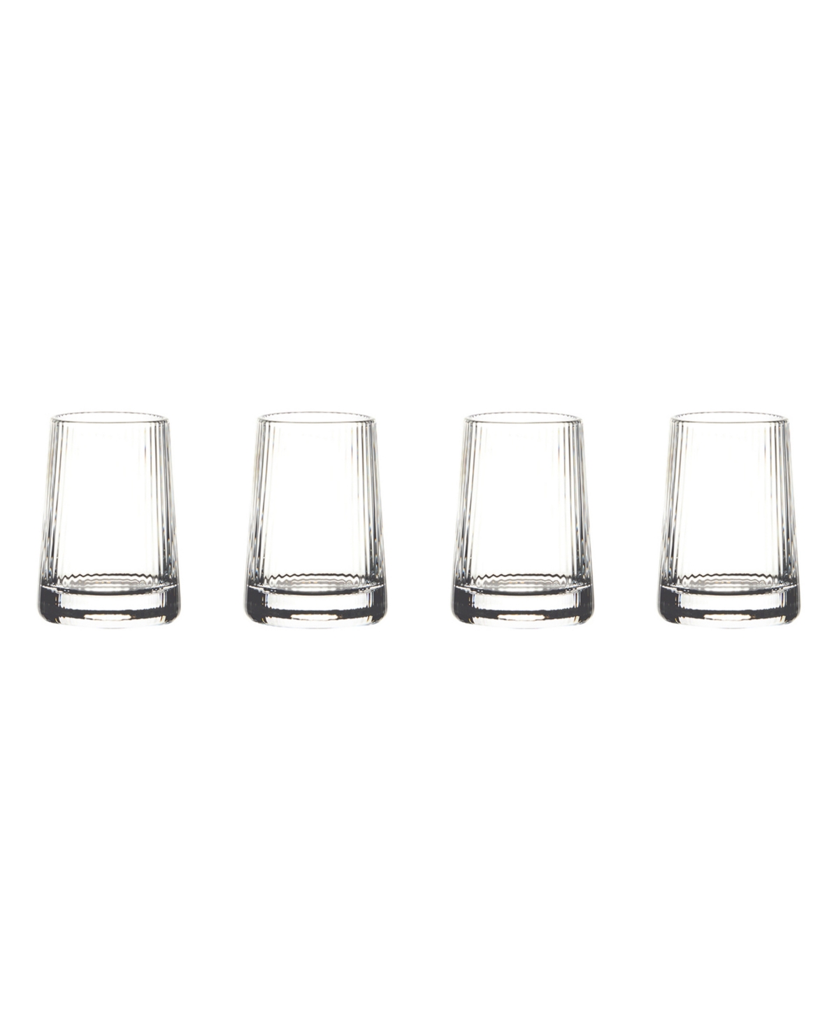 Anton Studio Designs Empire Clear Shot Glasses, Set Of 4 In Clear