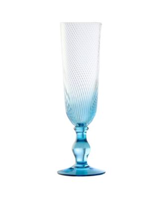 Swirl Champagne Flutes, Set of 4