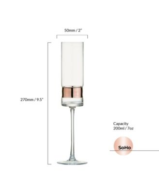 SoHo Champagne Flutes, Set of 2